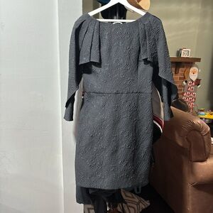 BCBGMaxAzria Asymmetrical Dress in Dark Gray